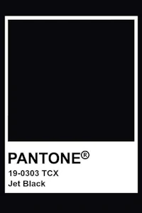 pantone tcx jet black